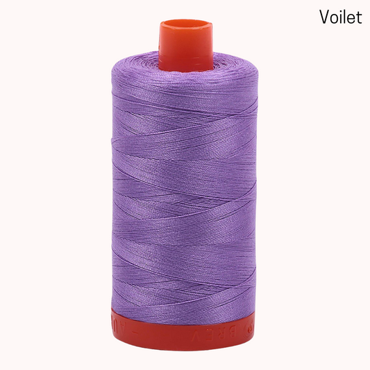 Aurifil 50wt Mako Cotton Large Spool - Violet