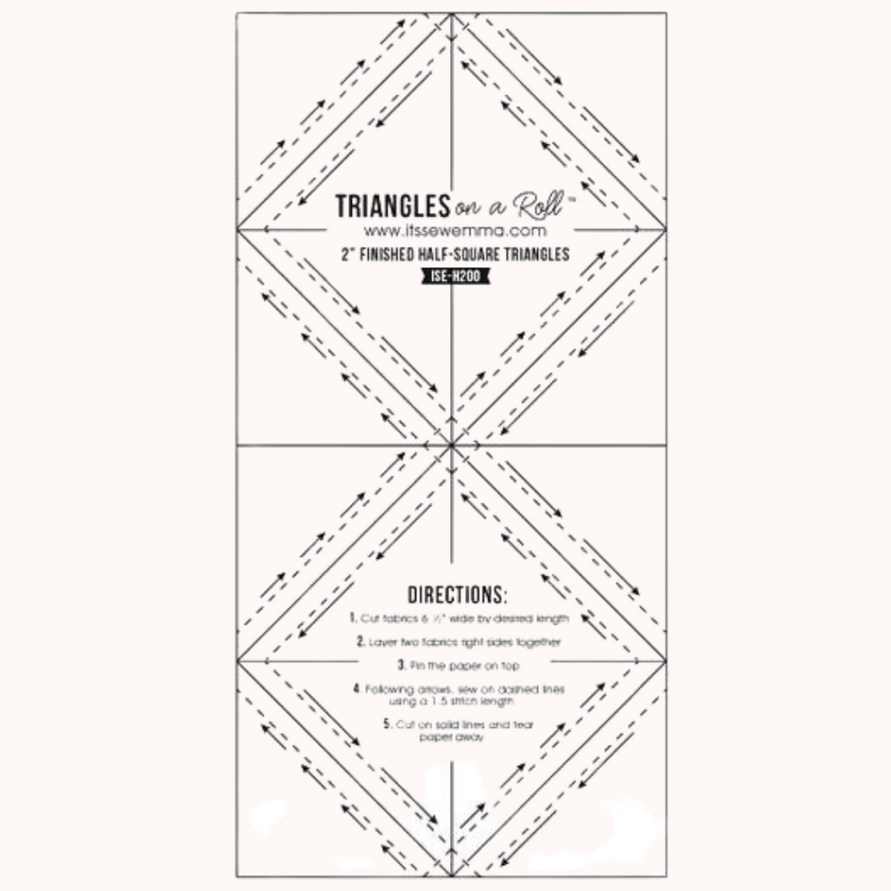 Triangles on a Roll Love Sew