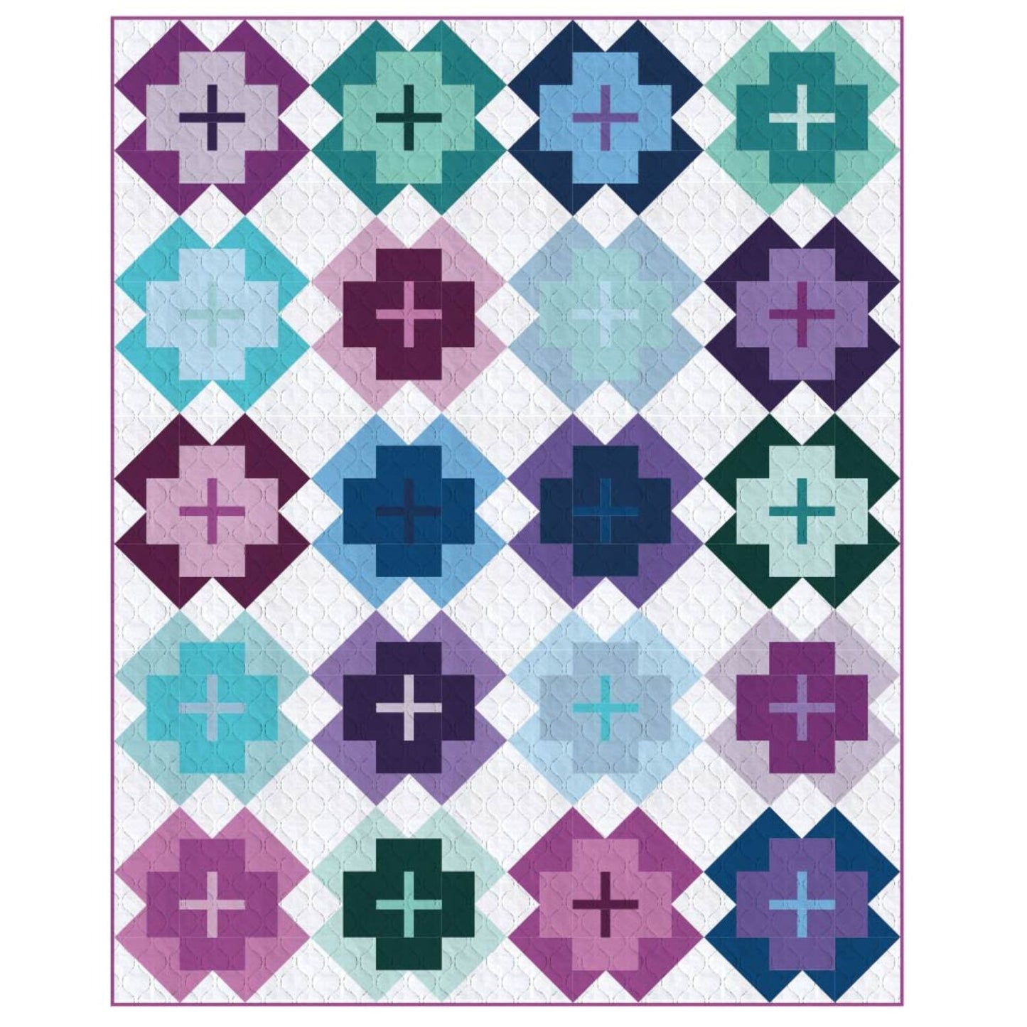 True Fabrics - Nightingale - Quilt Kit - Sophisticated Solids (60" x 75")