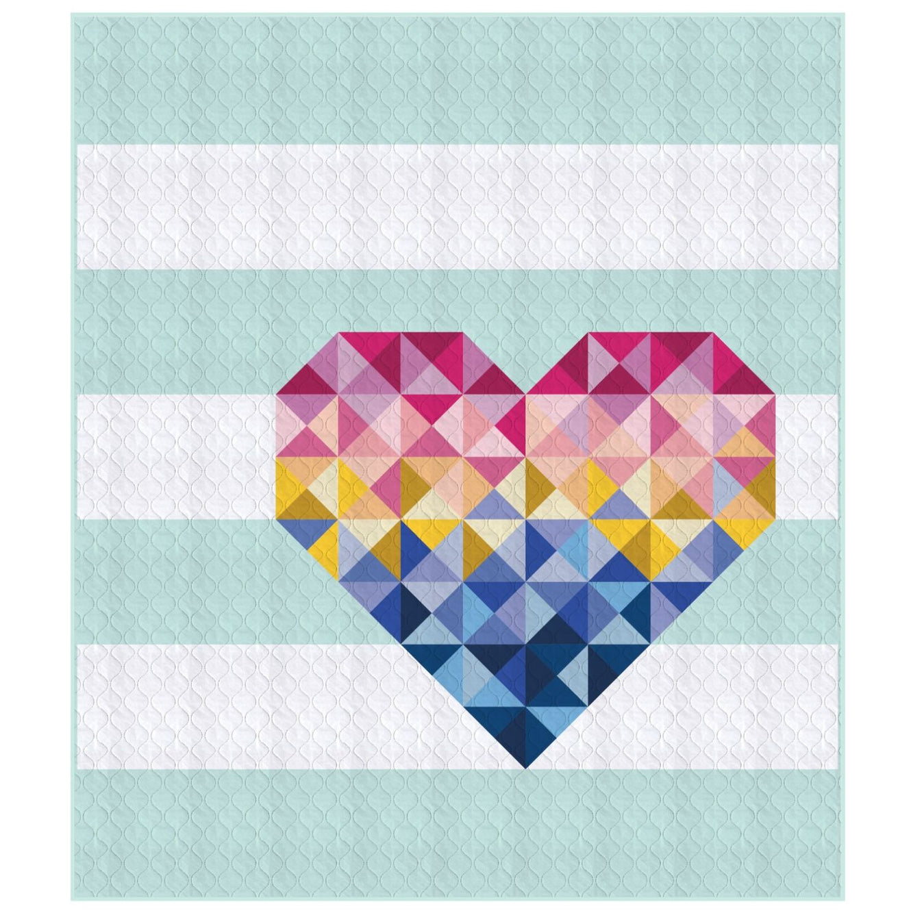 Piece & Love Quilt Kit Sophisticated Solids (70" x 80") Love Sew