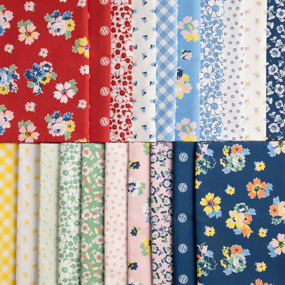 True Fabrics - Geometry - Quilt Kit - 1930s Honey Bunch (63" x 54")