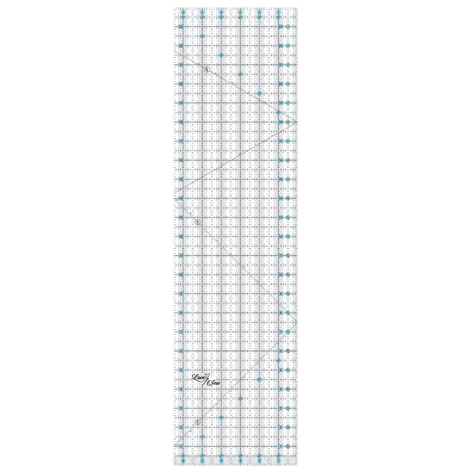 Love Sew Quilter's Ruler - 6.5 x 24