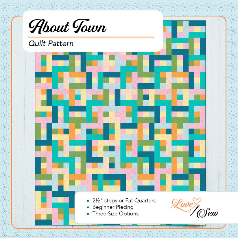 True Fabrics About Town Quilt Kit Avant Equinox (72" x 60