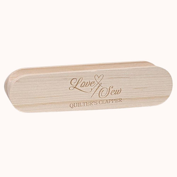 Love Sew Quilters Clapper - Unfinished Wood Tailors Clapper Multi-Purpose  Sewing Tool for Flattening Fabrics and Point Pressing - 8 inches x 2 inches  x 1.5 inches