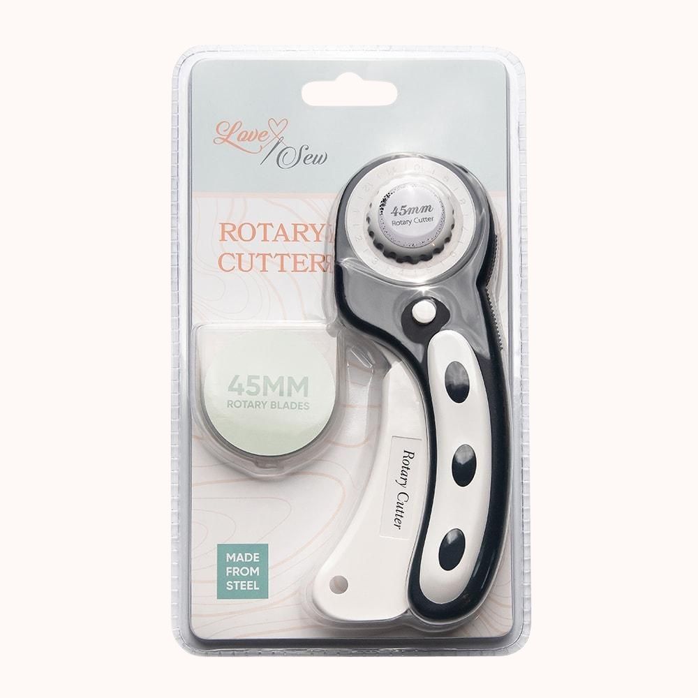 45 mm Rotary Cutter Easy Fabric Cutting Scrapbooking Comfortable Handle for  Right and Left Handed Cutting Tool Quilting Crafting Sewing – B.T.I  ENGINEERS
