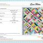 True Fabrics - Love Notes - Quilt kit - Mod cloud 45" x 52"