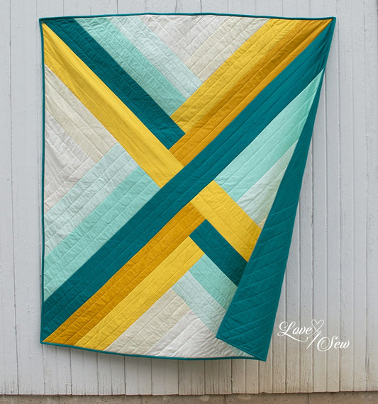 Maypole - Quilt Kit - Sophisticated Solids (56" x 63")