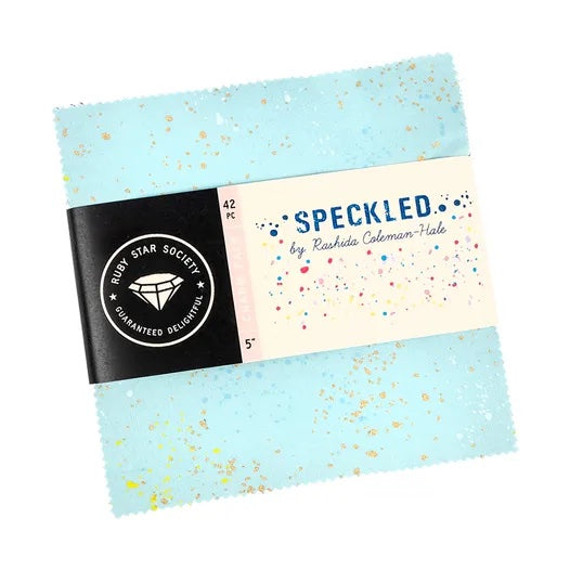 Speckled 5" charm pack fabric