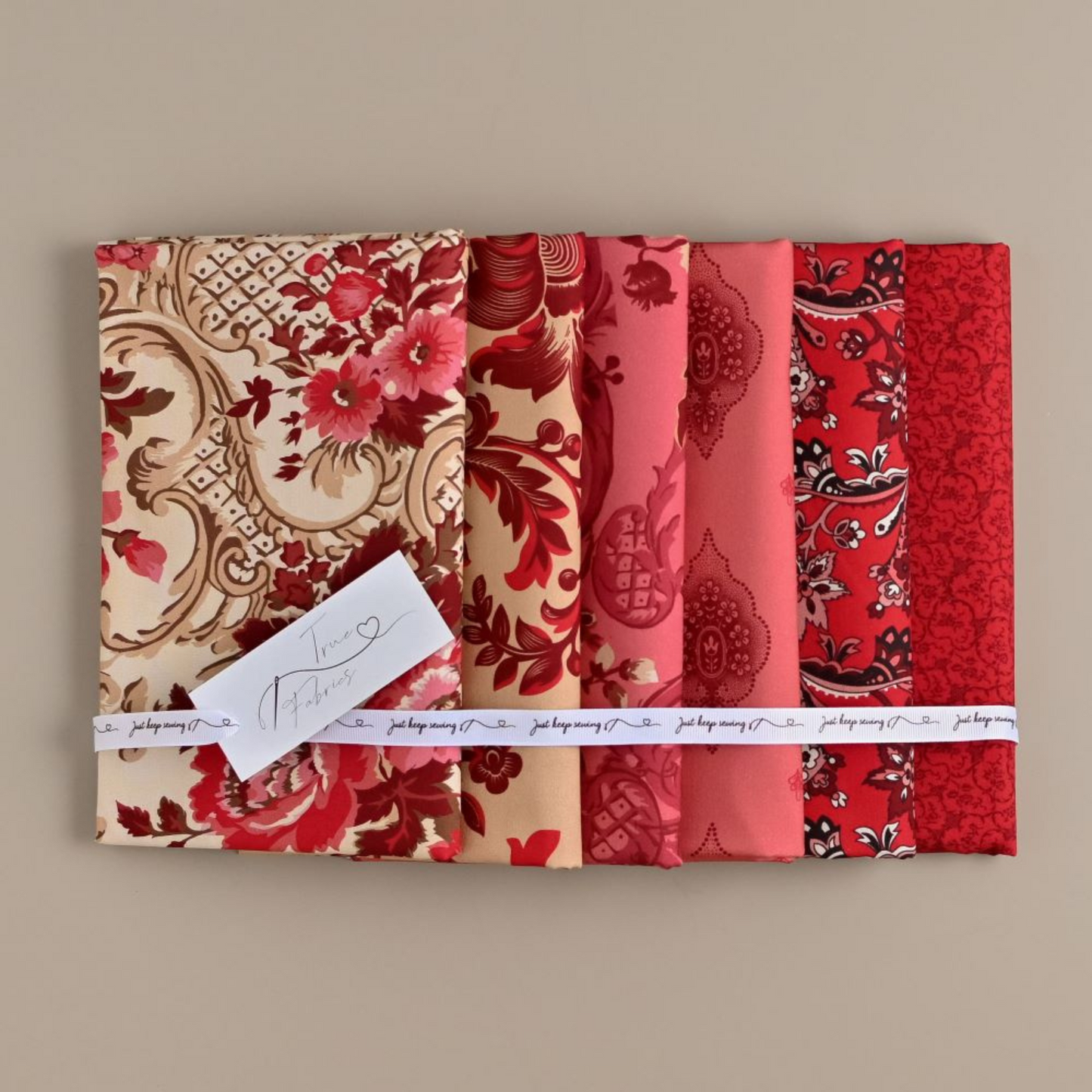True Fabrics - En Rouge - Fabric by the yard